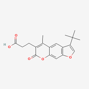 3-(3-tert-butyl-5-methyl-7-oxo-7H-furo[3,2-g]chromen-6-yl)propanoic acid