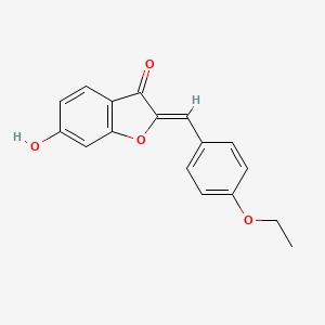 molecular formula C17H14O4 B1331831 (2Z)-2-(4-ethoxybenzylidene)-6-hydroxy-1-benzofuran-3(2H)-one 