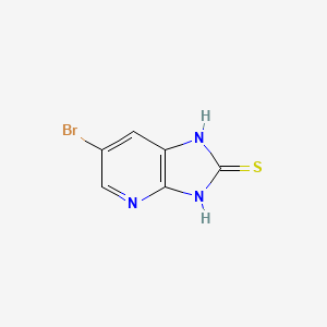 molecular formula C6H4BrN3S B1331836 6-bromo-1,3-dihydro-2H-imidazo[4,5-b]pyridine-2-thione CAS No. 93752-20-6