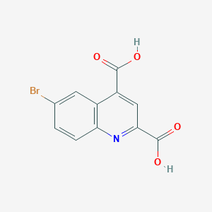 molecular formula C11H6BrNO4 B1331843 6-bromoquinoline-2,4-dicarboxylic Acid CAS No. 250641-14-6