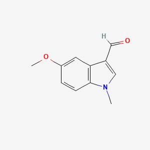 molecular formula C11H11NO2 B1331850 5-methoxy-1-methyl-1H-indole-3-carbaldehyde CAS No. 39974-94-2