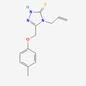 molecular formula C13H15N3OS B1331879 4-allyl-5-[(4-methylphenoxy)methyl]-4H-1,2,4-triazole-3-thiol CAS No. 669709-47-1
