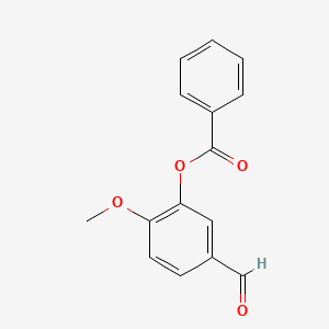 molecular formula C15H12O4 B1331885 5-甲酰基-2-甲氧基苯甲酸苯酯 CAS No. 53440-24-7