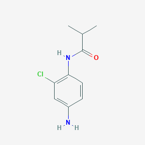 molecular formula C10H13ClN2O B1331891 N-(4-氨基-2-氯苯基)-2-甲基丙酰胺 CAS No. 741271-91-0