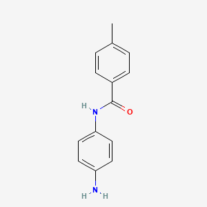 molecular formula C14H14N2O B1331896 N-(4-aminophenyl)-4-methylbenzamide CAS No. 23600-44-4