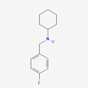 molecular formula C13H18FN B1331897 N-(4-fluorobenzyl)cyclohexanamine CAS No. 356531-67-4