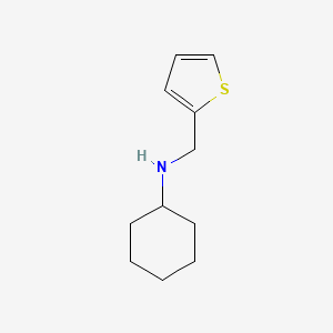 molecular formula C11H17NS B1331902 N-(thiophen-2-ylmethyl)cyclohexanamine CAS No. 51305-86-3