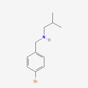 molecular formula C11H16BrN B1331904 N-[(4-bromophenyl)methyl]-2-methylpropan-1-amine CAS No. 347406-07-9