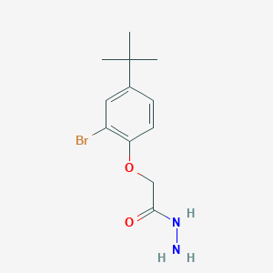 molecular formula C12H17BrN2O2 B1331907 2-(2-Bromo-4-tert-butylphenoxy)acetohydrazide CAS No. 52570-06-6