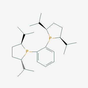 molecular formula C26H44P2 B133191 rel-1,2-Bis((2S,5S)-2,5-diisopropylphospholan-1-yl)benzene CAS No. 147253-69-8