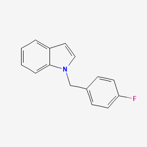 molecular formula C15H12FN B1331910 1-(4-Fluorobenzyl)-1H-indole CAS No. 204205-77-6