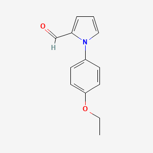 molecular formula C13H13NO2 B1331917 1-(4-ethoxyphenyl)-1H-pyrrole-2-carbaldehyde CAS No. 86454-34-4