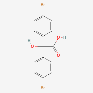 molecular formula C14H10Br2O3 B1331931 Bis(4-bromophenyl)glycolic acid CAS No. 30738-49-9