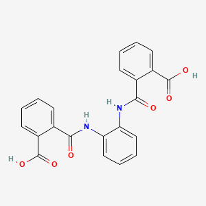 molecular formula C22H16N2O6 B1331933 2-((2-((2-Carboxybenzoyl)amino)anilino)carbonyl)benzoic acid CAS No. 66532-88-5