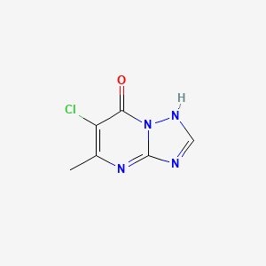 molecular formula C6H5ClN4O B1331948 6-Chloro-5-methyl-4h-[1,2,4]triazolo[1,5-a]-pyrimidin-7-one CAS No. 3149-90-4