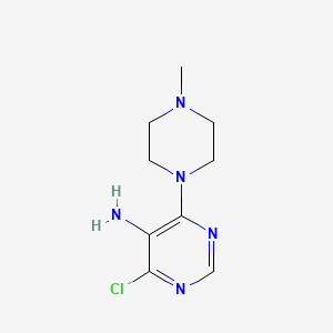 molecular formula C9H14ClN5 B1331949 4-Chloro-6-(4-methylpiperazin-1-yl)pyrimidin-5-amine CAS No. 84762-68-5