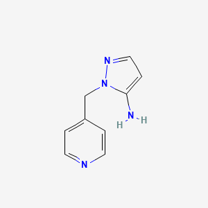 molecular formula C9H10N4 B1331960 1-(pyridin-4-ylmethyl)-1H-pyrazol-5-amine CAS No. 3524-31-0