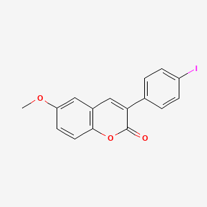 molecular formula C16H11IO3 B1331963 3-(4-Iodophenyl)-6-methoxy-2H-chromen-2-one CAS No. 419540-74-2