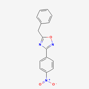 molecular formula C15H11N3O3 B1331965 5-Benzyl-3-(4-nitrophenyl)-1,2,4-oxadiazole CAS No. 431908-57-5