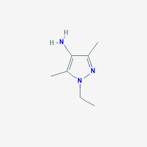molecular formula C7H13N3 B1331968 1-ethyl-3,5-dimethyl-1H-pyrazol-4-amine CAS No. 63203-90-7
