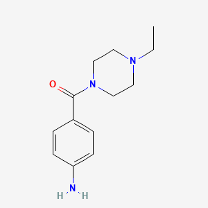 molecular formula C13H19N3O B1331973 (4-Aminophenyl)(4-ethylpiperazin-1-yl)methanone CAS No. 21312-41-4