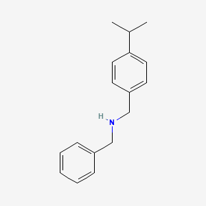 molecular formula C17H21N B1331994 Benzyl-(4-isopropyl-benzyl)-amine CAS No. 346700-52-5