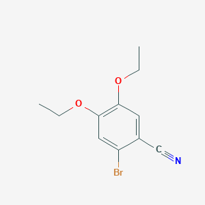 molecular formula C11H12BrNO2 B1331996 2-Bromo-4,5-diethoxybenzonitrile CAS No. 445007-64-7