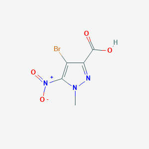 molecular formula C5H4BrN3O4 B1332007 4-Bromo-1-methyl-5-nitropyrazole-3-carboxylic acid CAS No. 84547-91-1