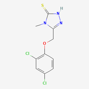 molecular formula C10H9Cl2N3OS B1332008 5-[(2,4-二氯苯氧基)甲基]-4-甲基-4H-1,2,4-三唑-3-硫醇 CAS No. 35687-30-0