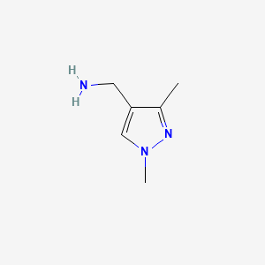 molecular formula C6H11N3 B1332013 (1,3-二甲基-1H-吡唑-4-基)甲胺 CAS No. 400756-28-7