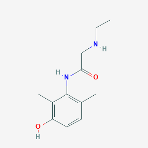 molecular formula C12H18N2O2 B133202 3-Hydroxymonoethylglycinexylidide CAS No. 34604-56-3