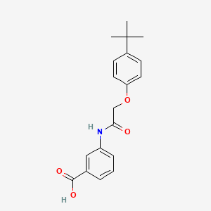 molecular formula C19H21NO4 B1332035 3-[[2-(4-tert-butylphenoxy)acetyl]amino]benzoic Acid 