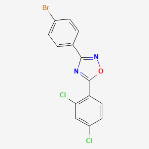 molecular formula C14H7BrCl2N2O B1332037 3-(4-溴苯基)-5-(2,4-二氯苯基)-1,2,4-噁二唑 CAS No. 381178-19-4