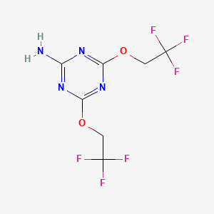 4,6-Bis(2,2,2-trifluoroethoxy)-1,3,5-triazin-2-amine