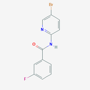 molecular formula C12H8BrFN2O B1332039 N-(5-溴吡啶-2-基)-3-氟苯甲酰胺 CAS No. 5246-16-2
