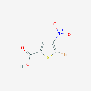 molecular formula C5H2BrNO4S B1332040 5-溴-4-硝基噻吩-2-羧酸 CAS No. 89283-24-9