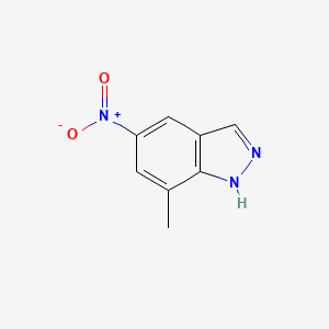 molecular formula C8H7N3O2 B1332045 7-甲基-5-硝基-1H-吲唑 CAS No. 75785-12-5