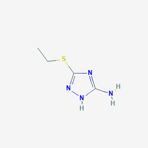 molecular formula C4H8N4S B1332050 3-(乙硫基)-1H-1,2,4-三唑-5-胺 CAS No. 51420-35-0