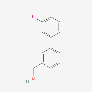 molecular formula C13H11FO B1332051 (3'-Fluoro-[1,1'-biphenyl]-3-yl)methanol CAS No. 773872-35-8