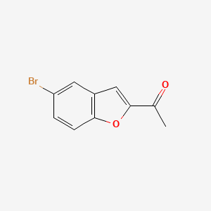 molecular formula C10H7BrO2 B1332053 1-(5-溴-1-苯并呋喃-2-基)乙酮 CAS No. 38220-75-6