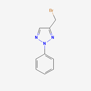 molecular formula C9H8BrN3 B1332058 4-(bromomethyl)-2-phenyl-2H-1,2,3-triazole CAS No. 41425-60-9