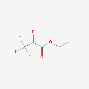 molecular formula C5H6F4O2 B1332077 Ethyl 2,3,3,3-tetrafluoropropionate CAS No. 399-92-8