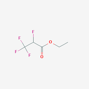molecular formula C5H6F4O2 B1332077 Ethyl 2,3,3,3-tetrafluoropropanoate CAS No. 399-92-8