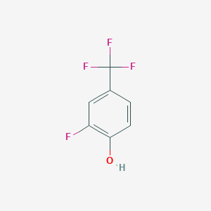 molecular formula C7H4F4O B1332096 2-Fluoro-4-(trifluoromethyl)phenol CAS No. 77227-78-2