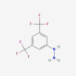 B1332102 3,5-Bis(trifluoromethyl)phenylhydrazine CAS No. 886-35-1