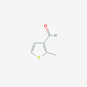 molecular formula C6H6OS B1332115 2-Methylthiophene-3-carbaldehyde CAS No. 84815-20-3