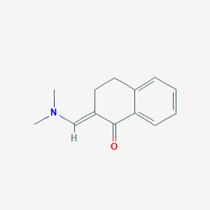 molecular formula C13H15NO B13321156 2-[(Dimethylamino)methylidene]-1,2,3,4-tetrahydronaphthalen-1-one 