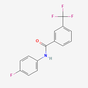 molecular formula C14H9F4NO B1332118 N-(4-fluorophenyl)-3-(trifluoromethyl)benzamide CAS No. 33489-71-3