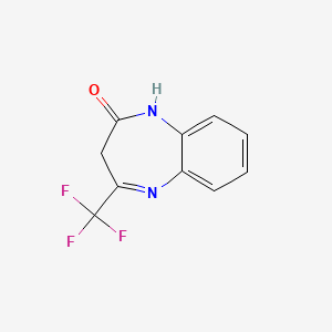 molecular formula C10H7F3N2O B1332130 4-(Trifluoromethyl)-1,3-dihydro-2H-1,5-benzodiazepin-2-one CAS No. 2070-87-3