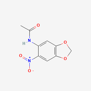molecular formula C9H8N2O5 B1332140 N-(6-Nitro-1,3-benzodioxol-5-yl)acetamide CAS No. 81864-14-4